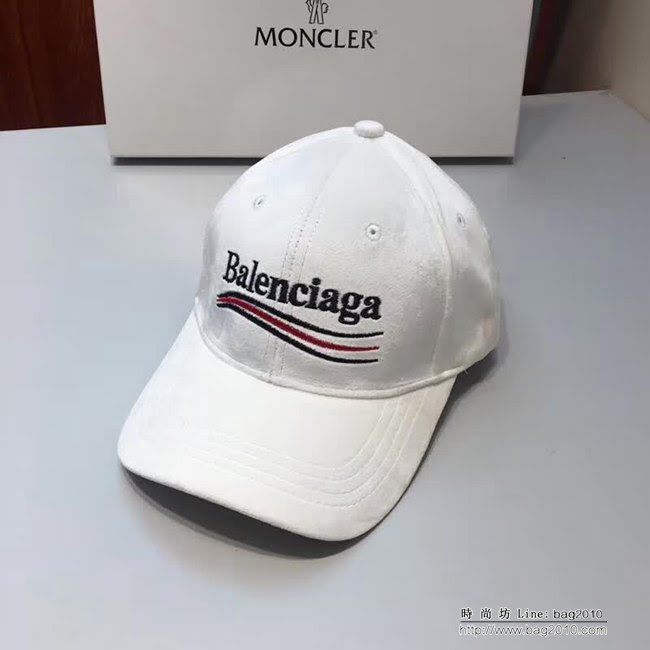 BALENCIAGA巴黎世家 原單刺繡LOGO款 時尚潮流燈芯絨棒球帽 LLWJ8592